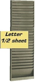 Model 181 1/2 sheet letter rack
